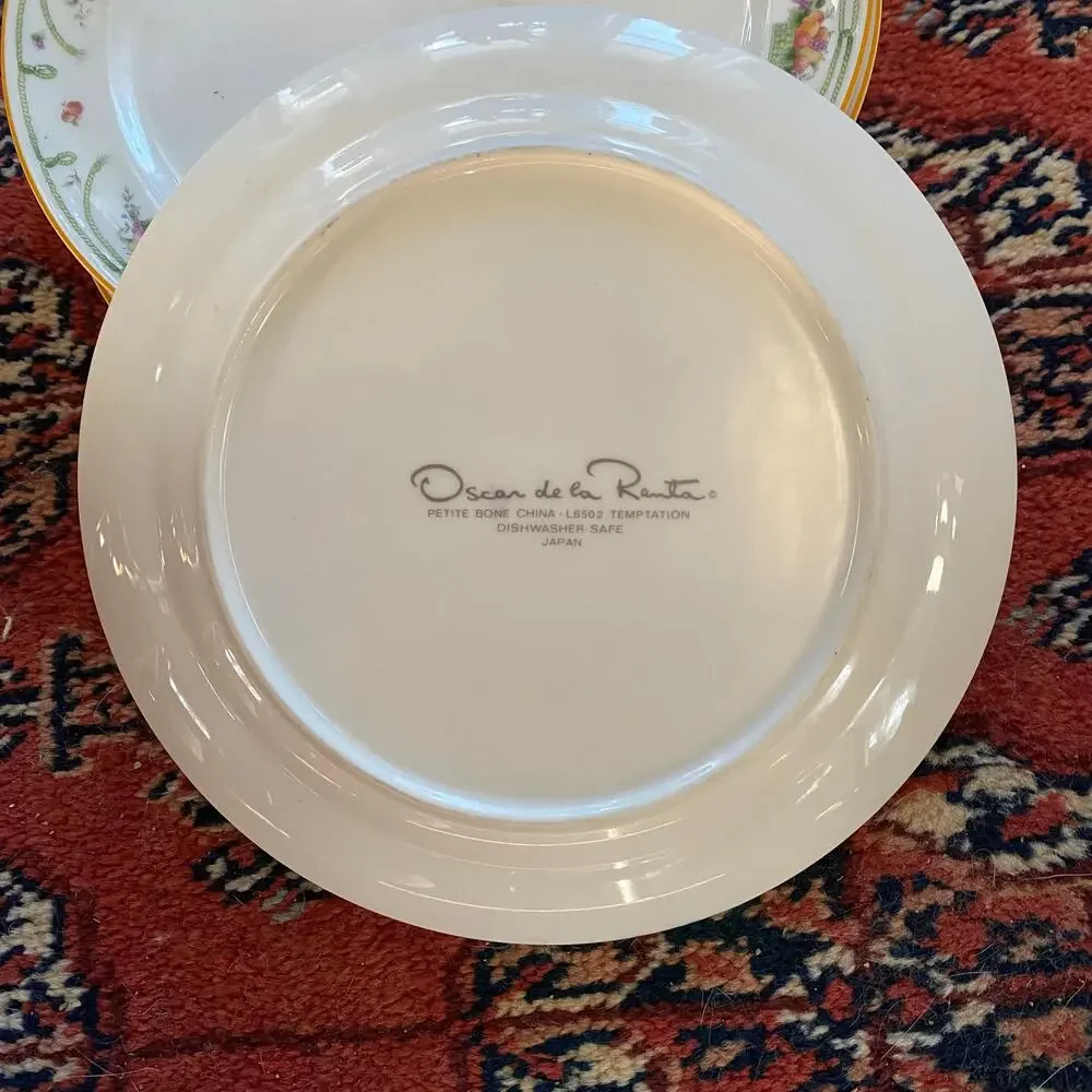 Set of 6 Oscar de La Renta Petite Bone China‎ Temptations 8